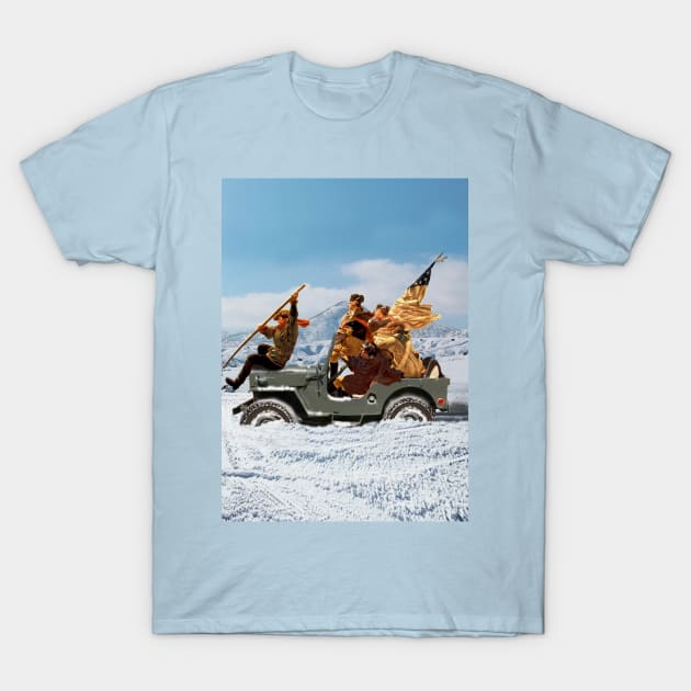 George Washington crossing the Delaware in the off road T-Shirt by ploxd